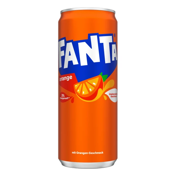 Fanta Orange in geschlossener Verpackung – Produktfoto